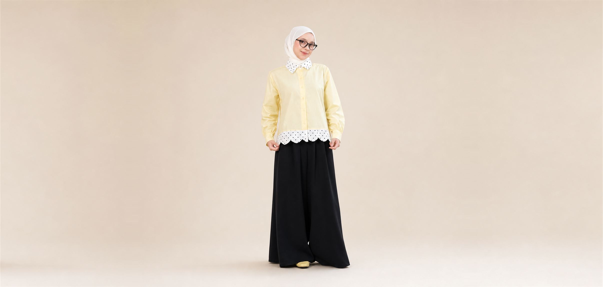 Look 01 - blouse kuning